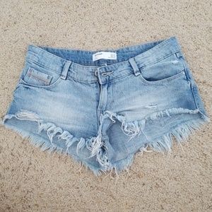 Zara Lowrise Jean Shorts